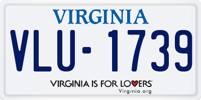 VA license plate VLU1739