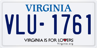 VA license plate VLU1761