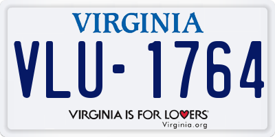 VA license plate VLU1764