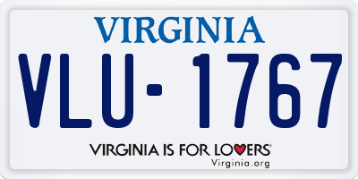 VA license plate VLU1767
