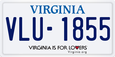 VA license plate VLU1855