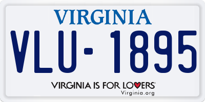 VA license plate VLU1895