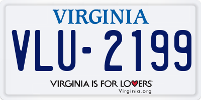 VA license plate VLU2199