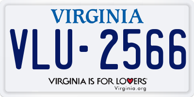 VA license plate VLU2566