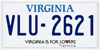 VA license plate VLU2621