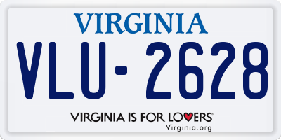 VA license plate VLU2628