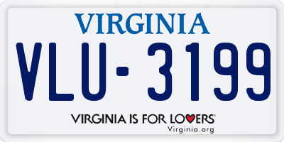 VA license plate VLU3199