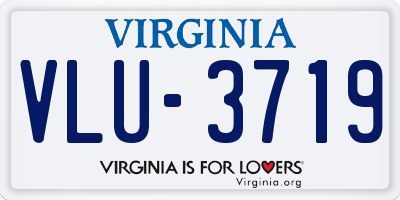 VA license plate VLU3719
