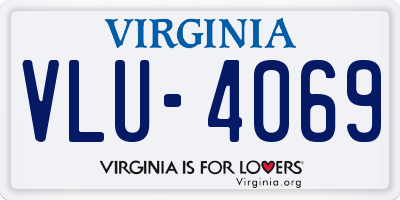 VA license plate VLU4069