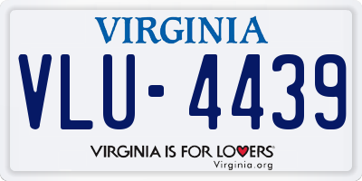 VA license plate VLU4439