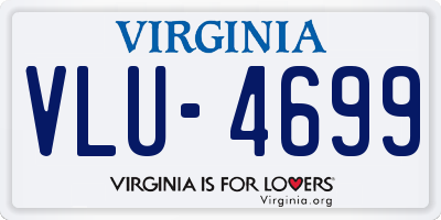VA license plate VLU4699