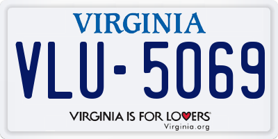 VA license plate VLU5069