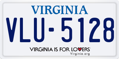 VA license plate VLU5128