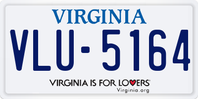 VA license plate VLU5164