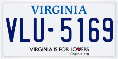 VA license plate VLU5169