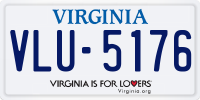 VA license plate VLU5176