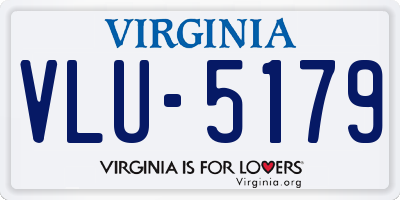 VA license plate VLU5179