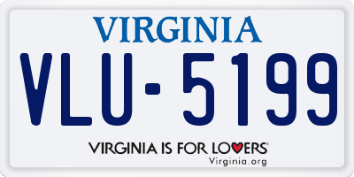 VA license plate VLU5199