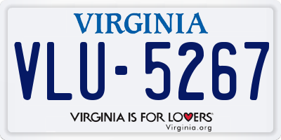VA license plate VLU5267