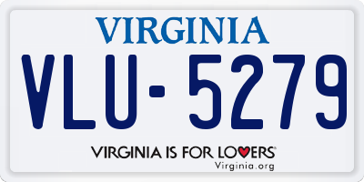 VA license plate VLU5279