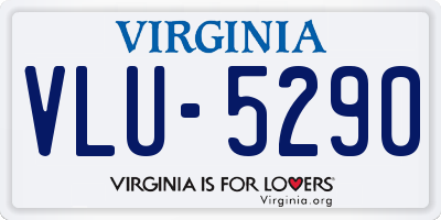 VA license plate VLU5290