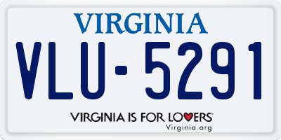 VA license plate VLU5291