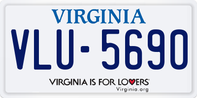 VA license plate VLU5690