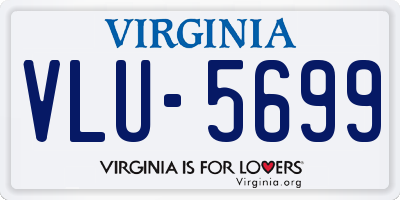 VA license plate VLU5699