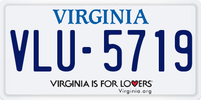 VA license plate VLU5719