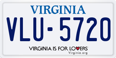 VA license plate VLU5720