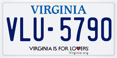 VA license plate VLU5790