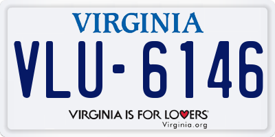VA license plate VLU6146