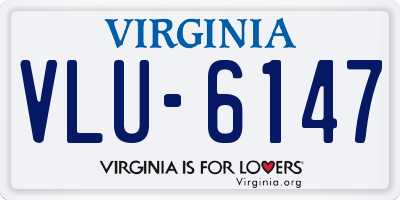 VA license plate VLU6147