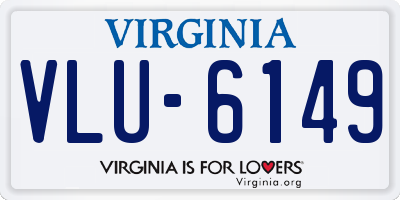 VA license plate VLU6149