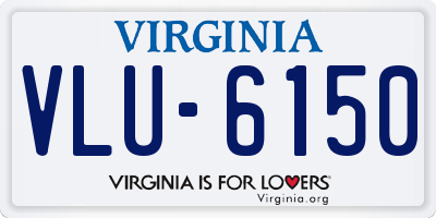 VA license plate VLU6150