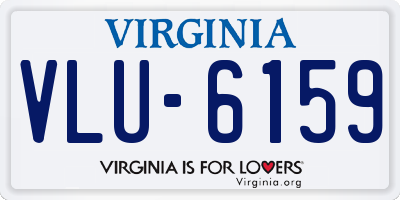VA license plate VLU6159