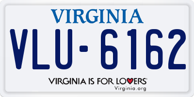 VA license plate VLU6162