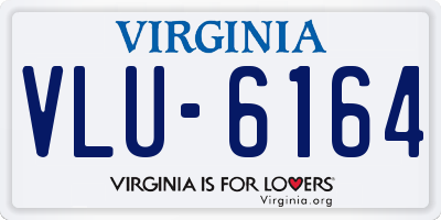VA license plate VLU6164