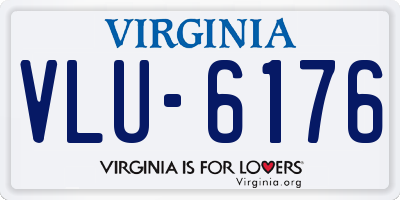 VA license plate VLU6176