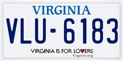 VA license plate VLU6183