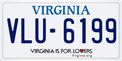 VA license plate VLU6199