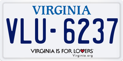 VA license plate VLU6237