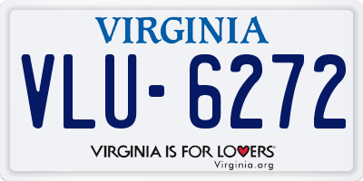 VA license plate VLU6272