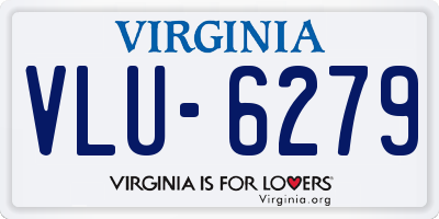VA license plate VLU6279