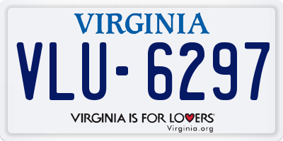 VA license plate VLU6297