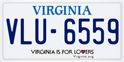 VA license plate VLU6559