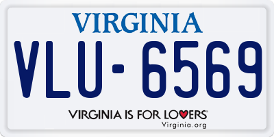 VA license plate VLU6569