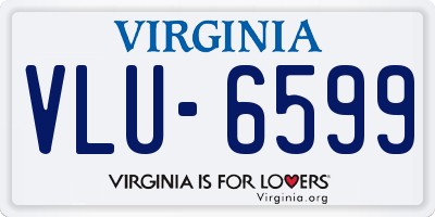 VA license plate VLU6599