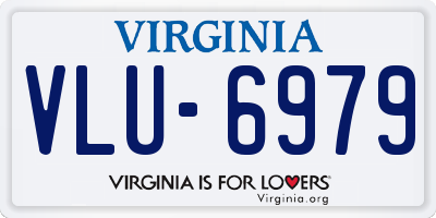 VA license plate VLU6979