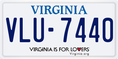 VA license plate VLU7440
